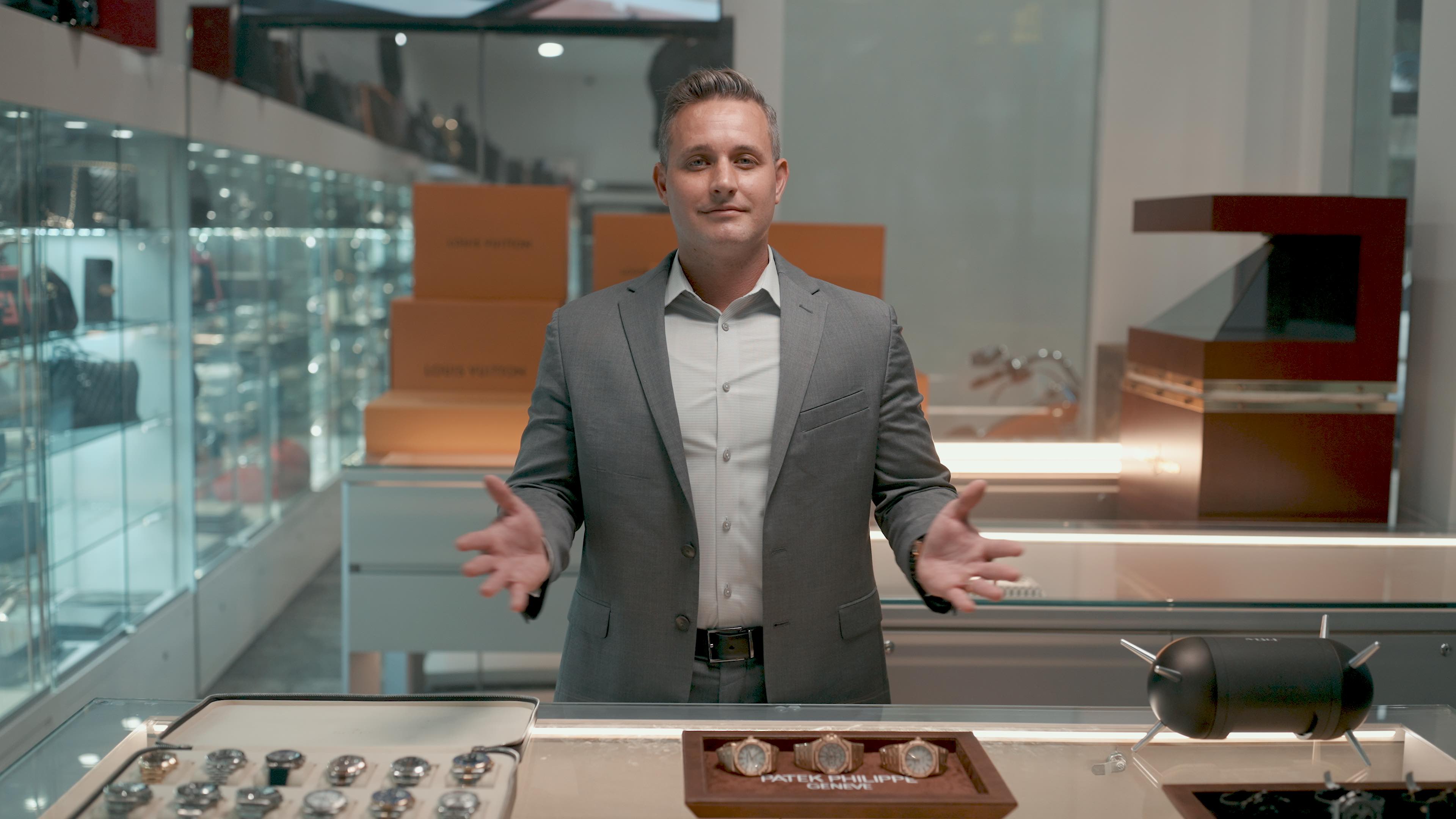 Luna PGA specialist presenting luxury timepieces